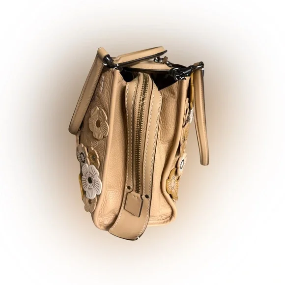 Coach Rouge 30 Tea Rose Tan Leather Bag - Picture 9 of 16